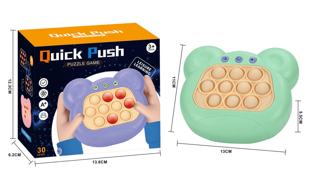 Quick Push Pop Pro Game – Electronic Antistress Fidget Toy for Kids - Toynix