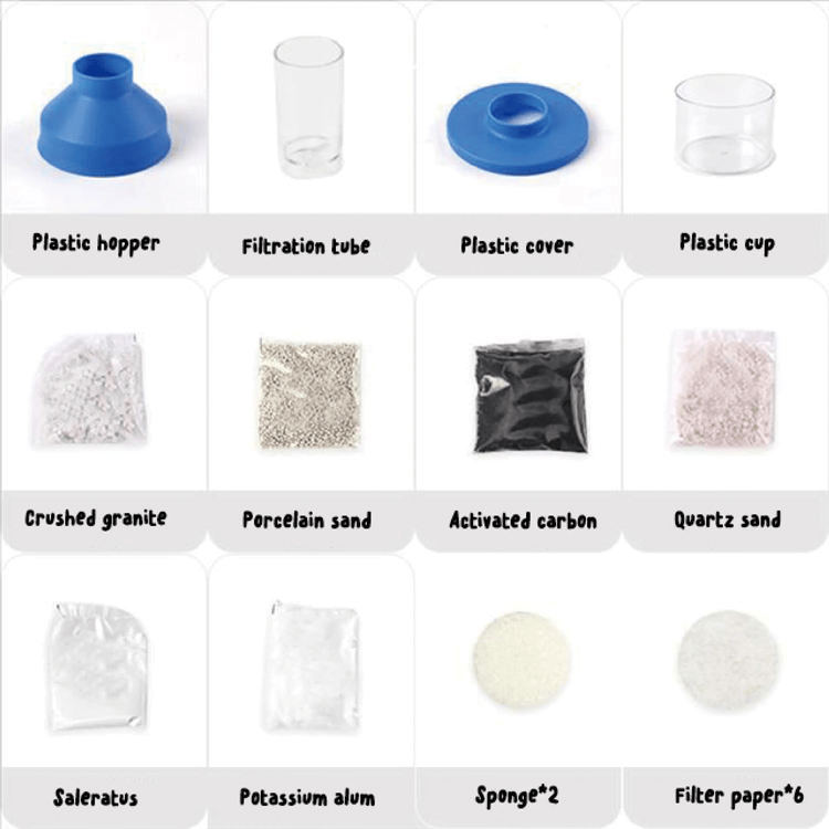 DIY Water Purification Science Kit for Kids - Toynix