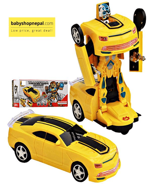 Transformer Robot Car Toy With Lights & Sound For Kids - Toynix