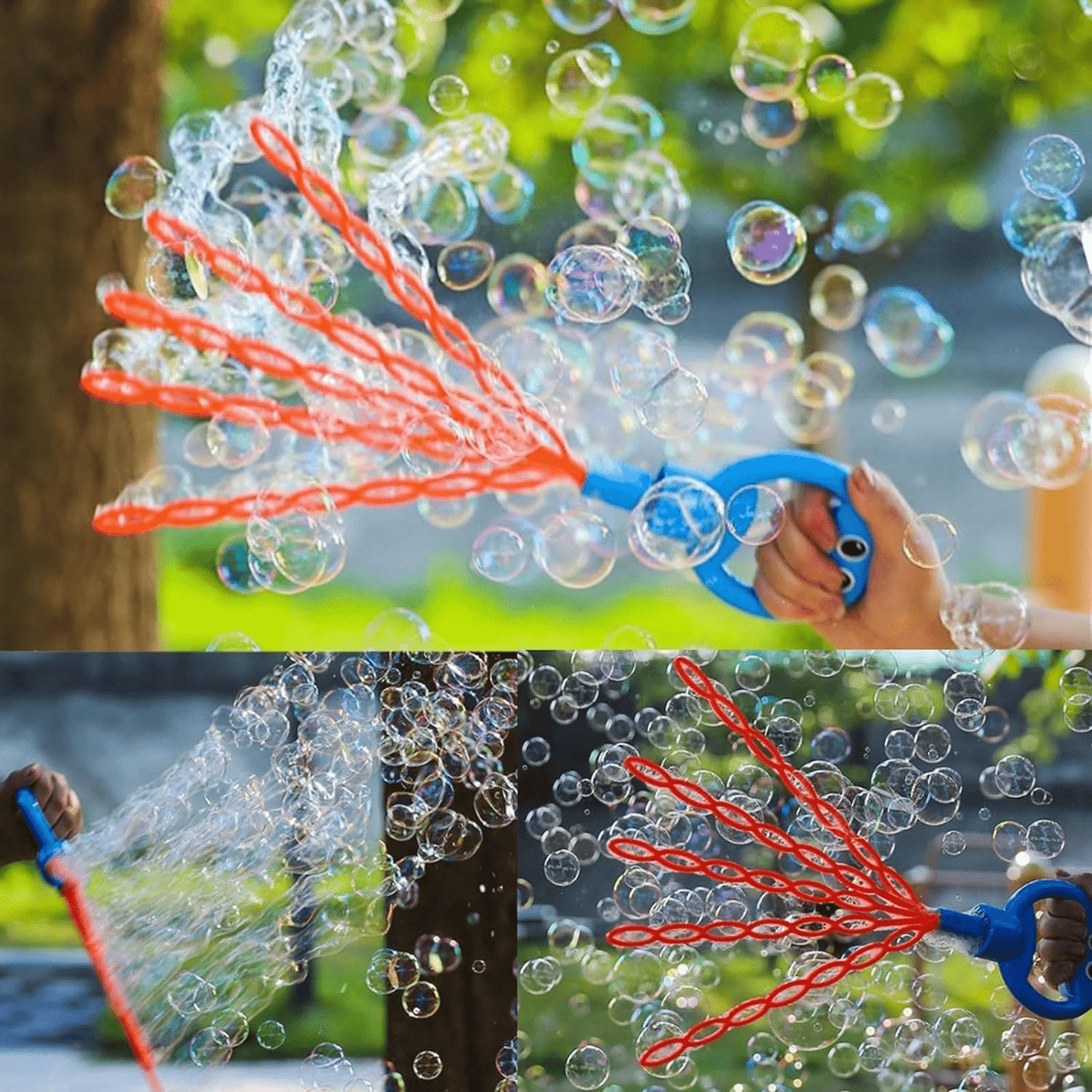 32 Hole Smiling Face Bubble Stick For Kids - Toynix