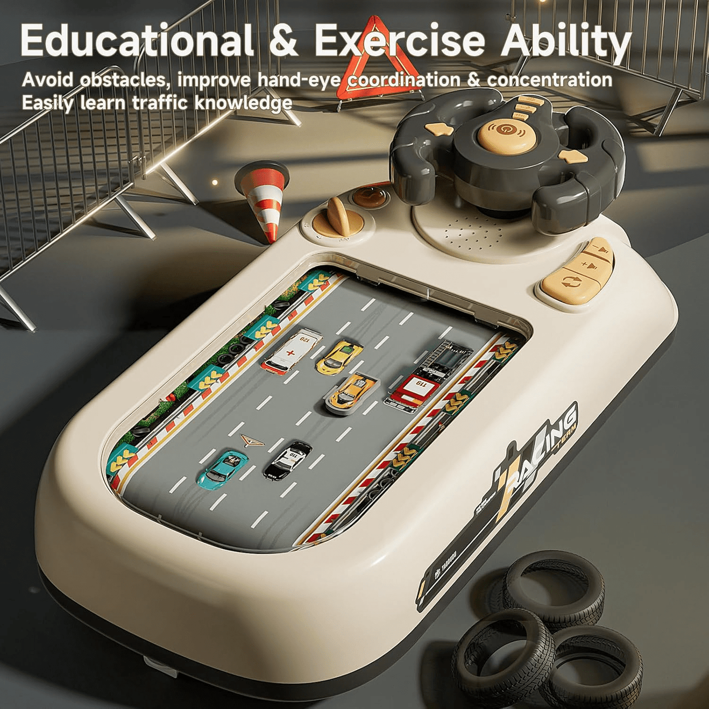 Simulated Driving Car Racing Game For Kids - Toynix