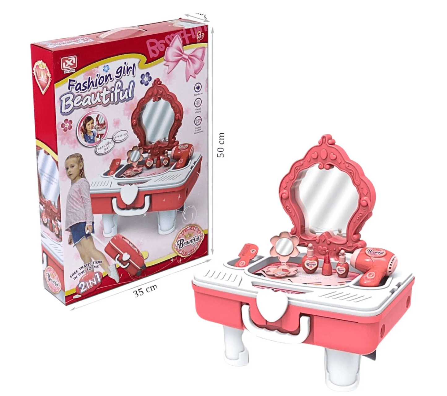 2 in 1 Draw - Bar Box Dressing Table Toys - Toynix