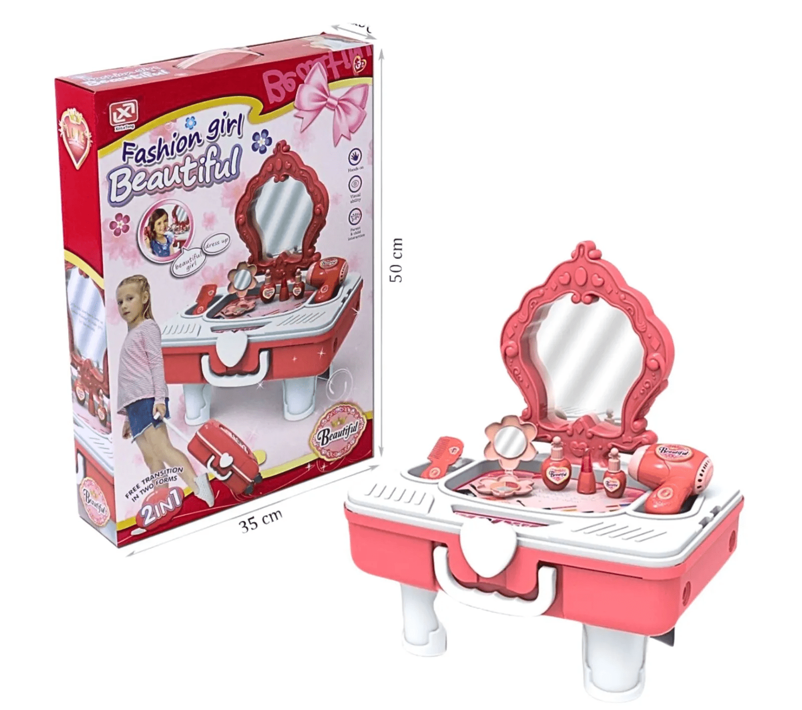 2 in 1 Draw - Bar Box Dressing Table Toys - Toynix