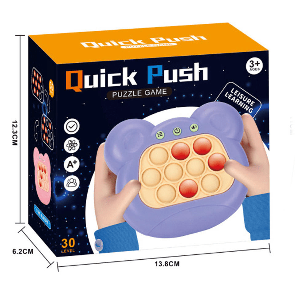 Quick Push Pop Pro Game – Electronic Antistress Fidget Toy for Kids - Toynix