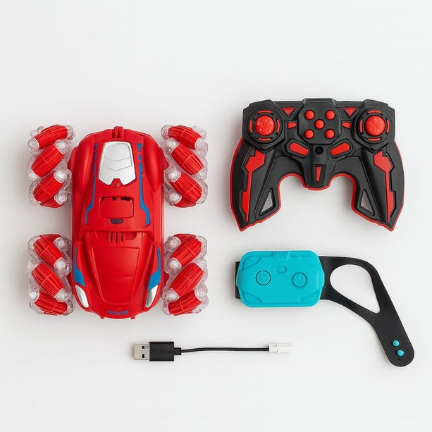 RC Stunt Car with Gesture Sensor – Rechargeable Remote Control Car in Pakistan