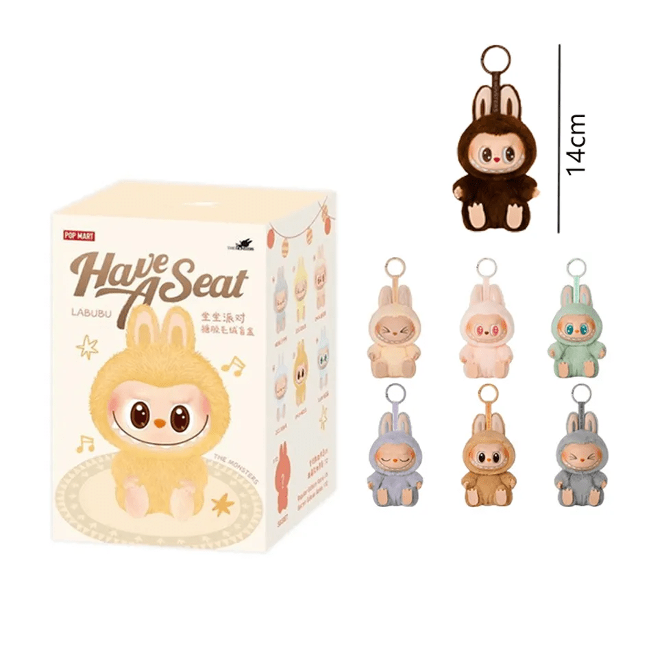 Labubu Have a Seat Monster Plush Keychain Blind Box (Random Character) - 1 PC - Toynix