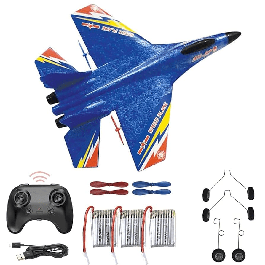 Remote Control Flying Foam Airplane RC Plane for Kids - Toynix