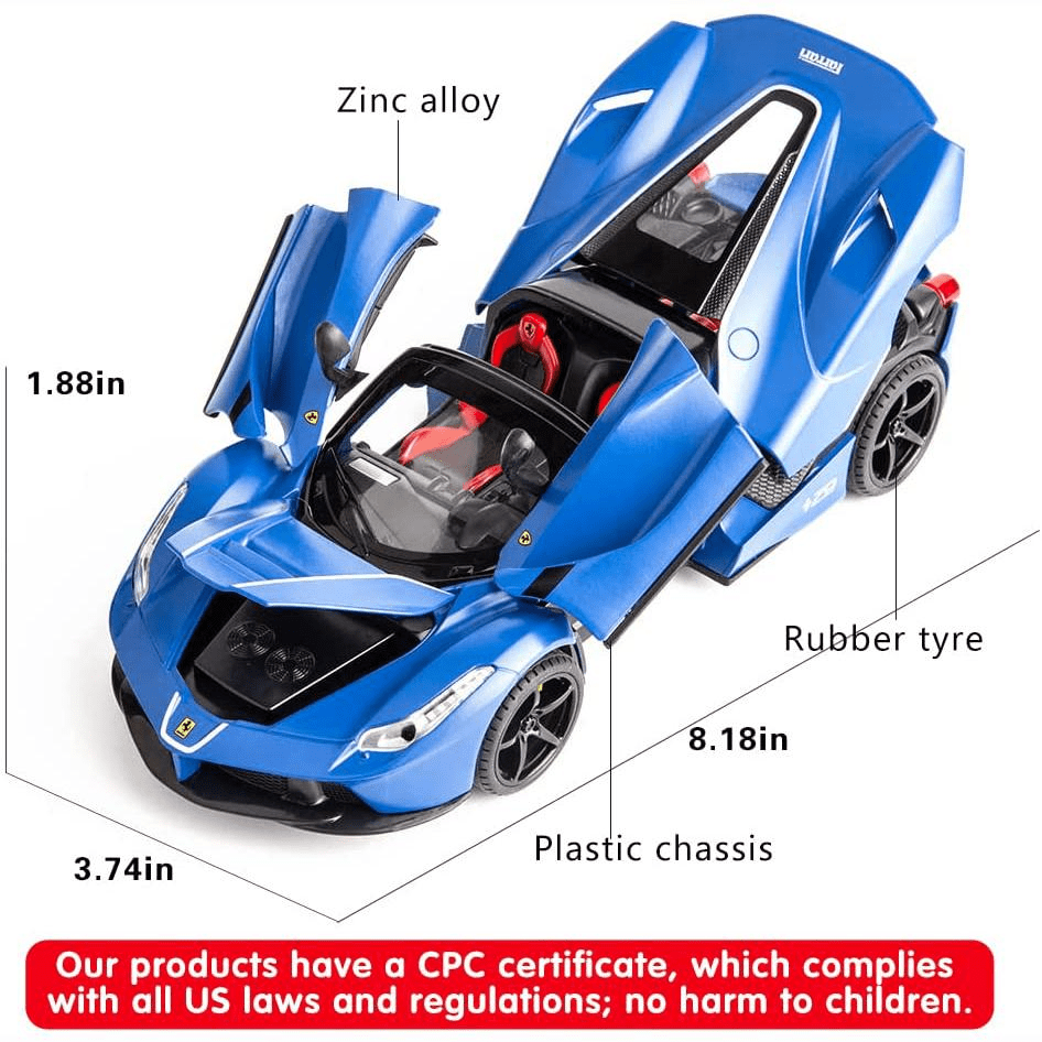 Ferrari Diecast Sports Car For Kids & Adults - Toynix