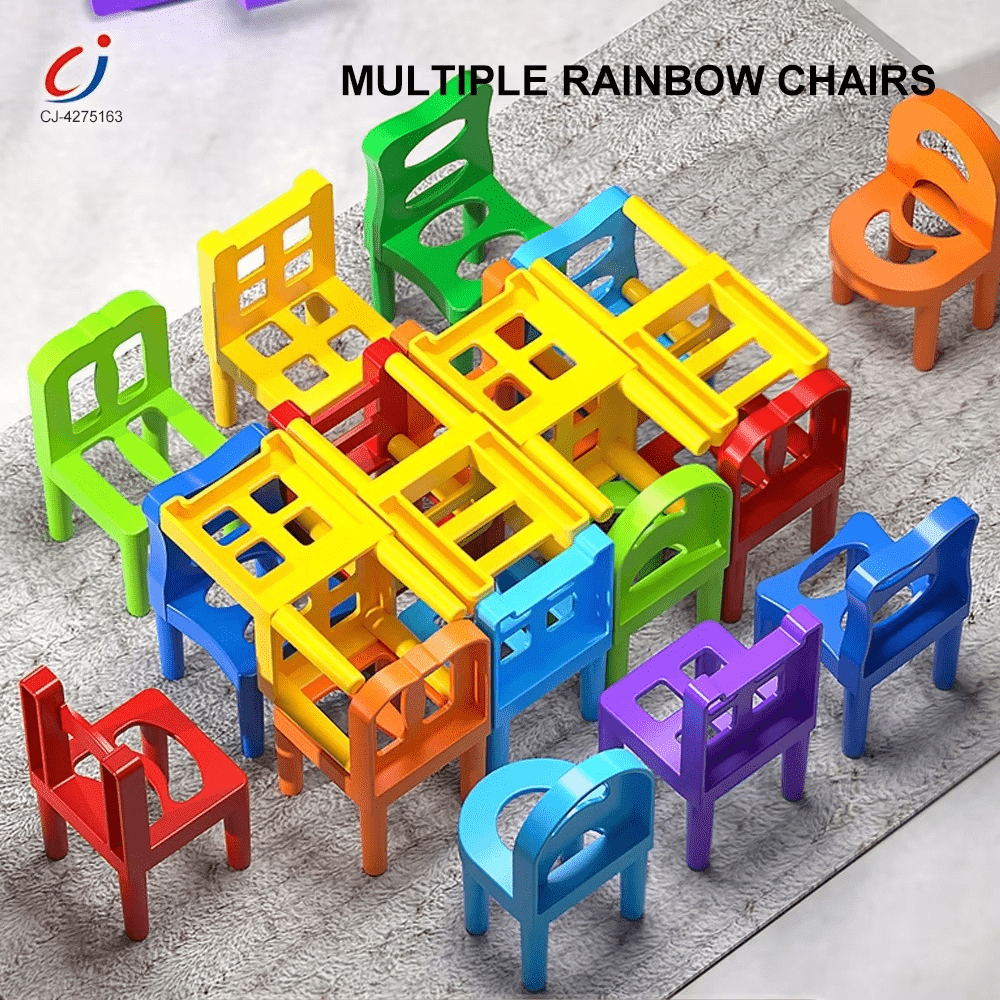 Chairs Balance Puzzle Battle Building Blocks Game - Toynix