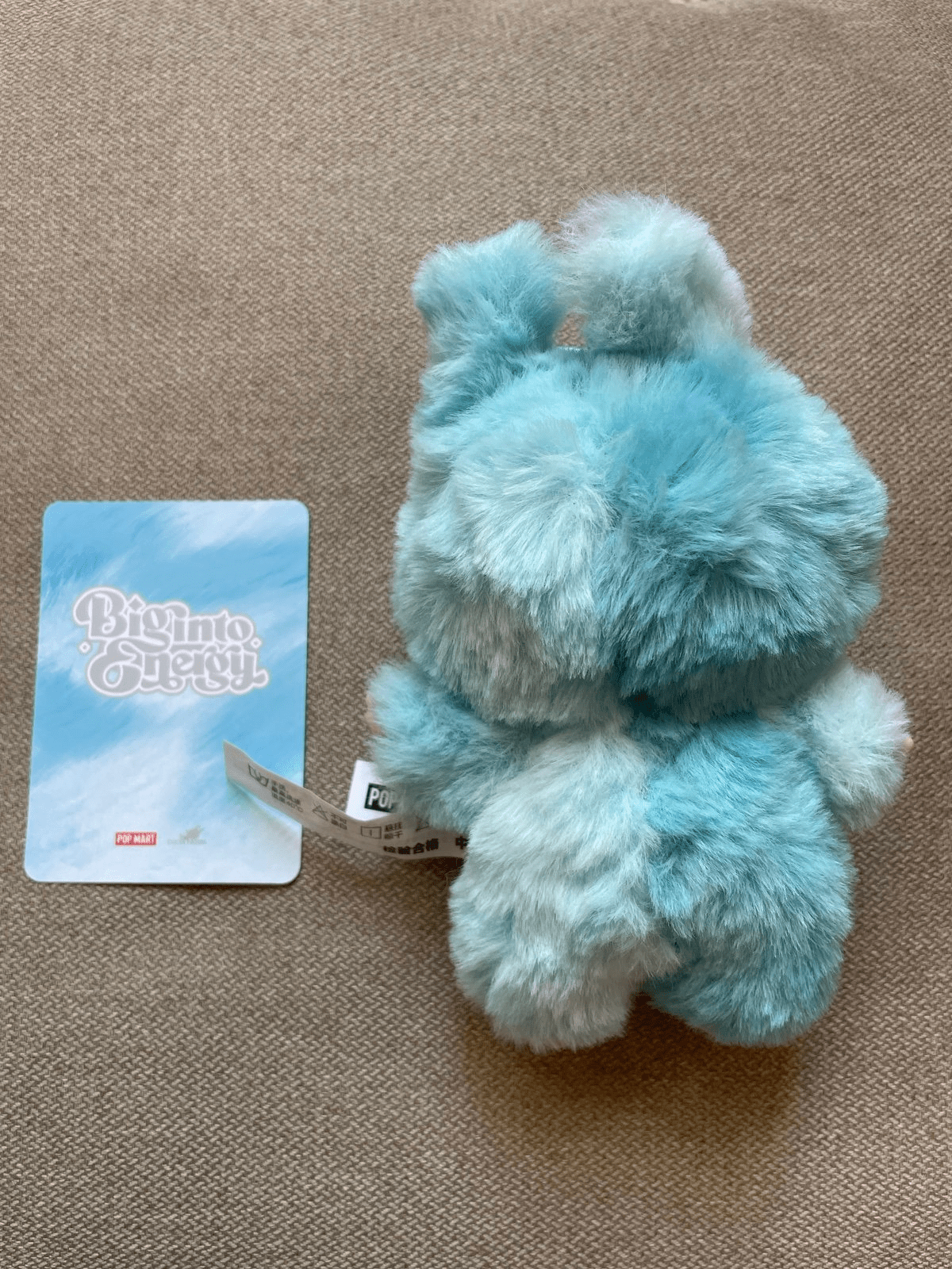 Labubu Big Into Energy Monster Plush Keychain - 1 PC (Blue) - Toynix