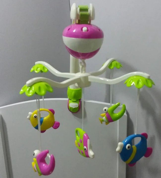Loving Hut Musical Baby Cot Mobile - Hanging Rattles Set - Toynix