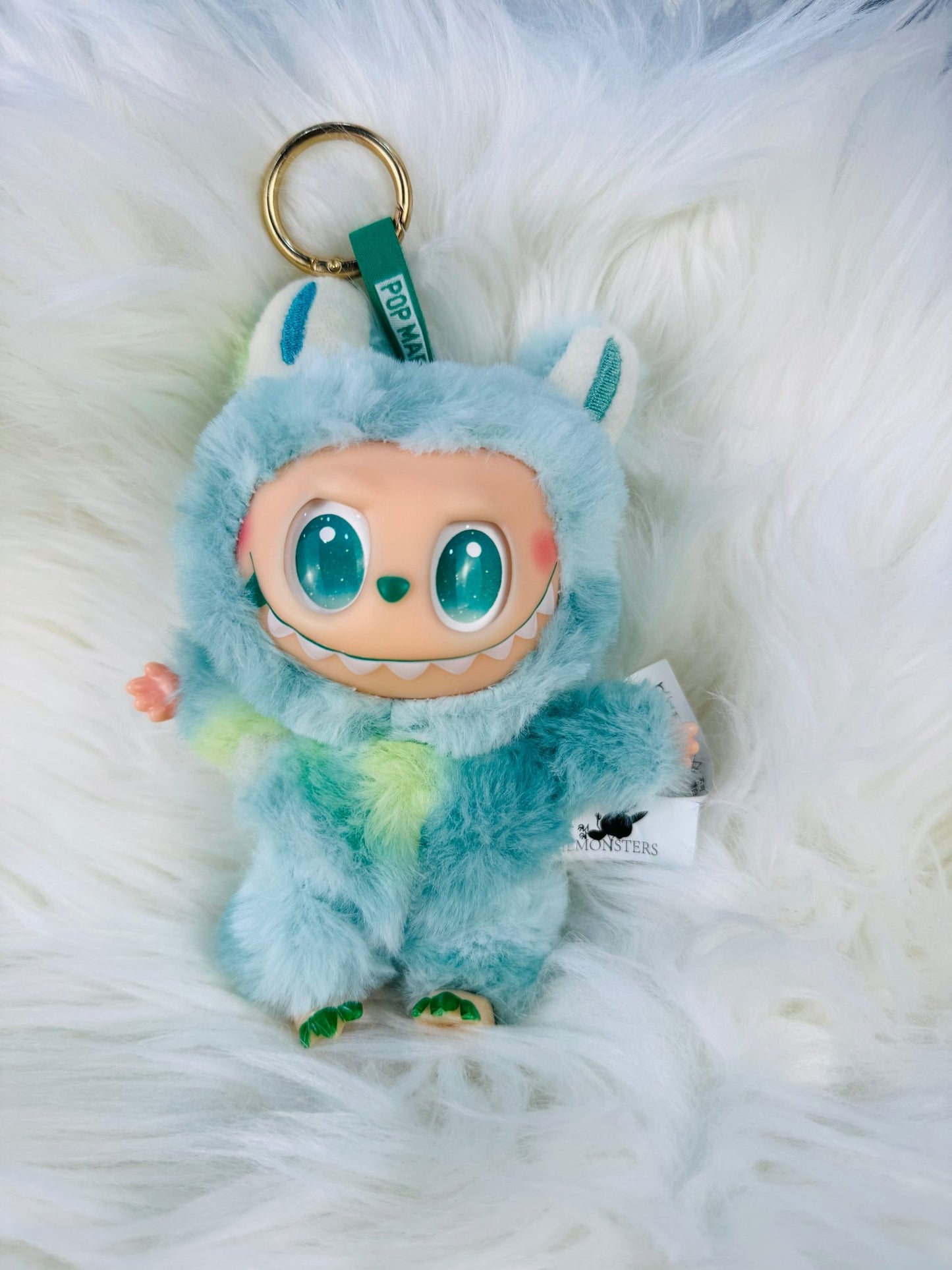 Labubu Big Into Energy Monster Plush Keychain - 1 PC (Green) - Toynix