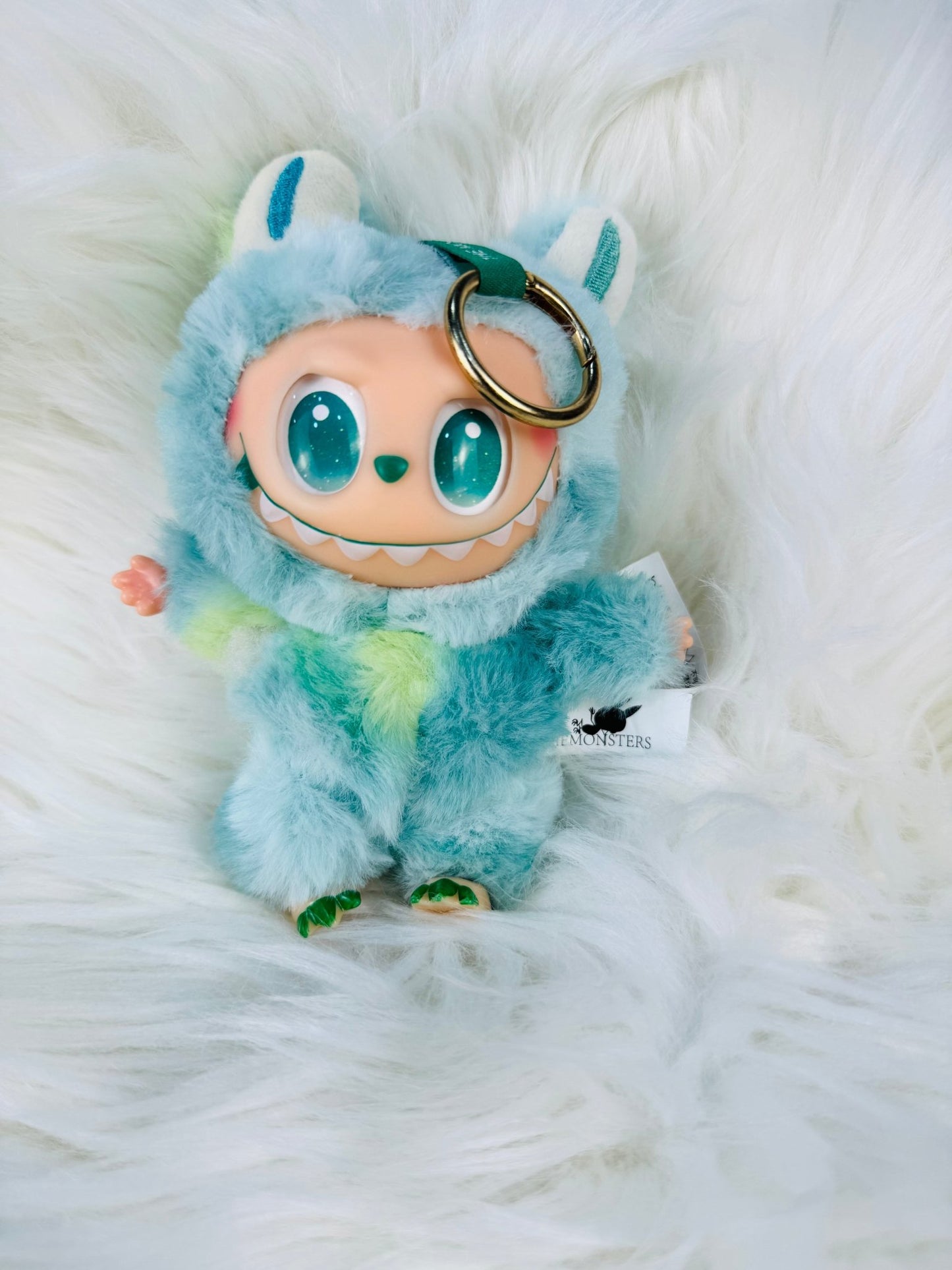 Labubu Big Into Energy Monster Plush Keychain - 1 PC (Green) - Toynix