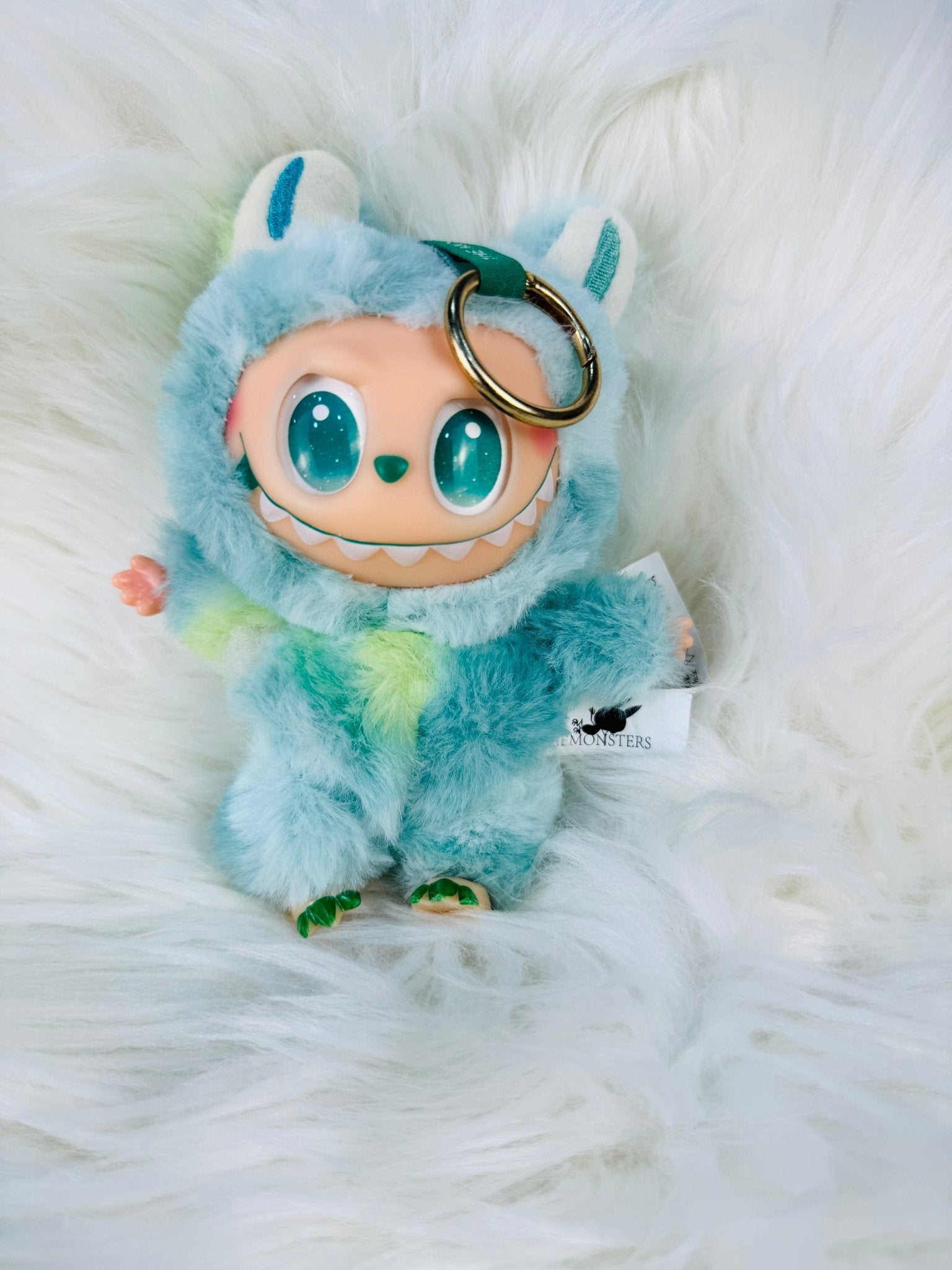 Labubu Big Into Energy Monster Plush Keychain - 1 PC (Green) - Toynix
