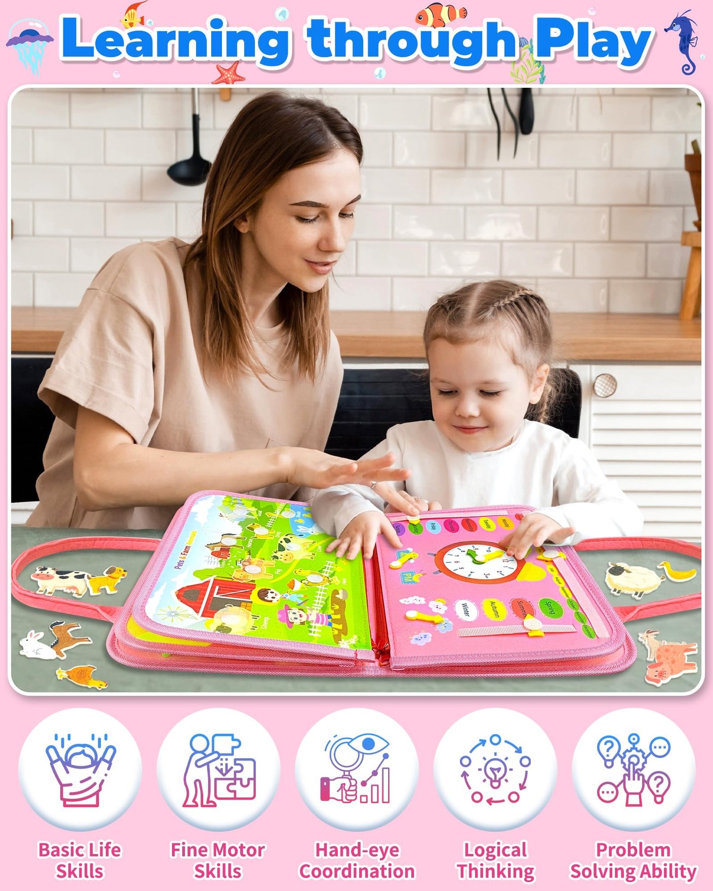 Children Early Education Fun Learning Board Set - Toynix