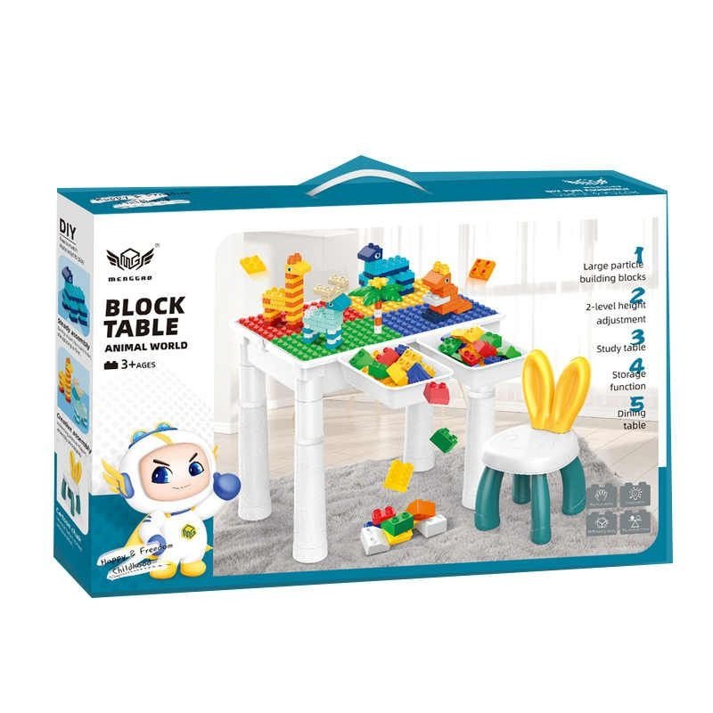 DIY Animal World Table Building Blocks 102 Pcs - Toynix