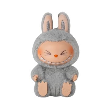 Labubu Have A Seat Monster Plush Keychain - 1 PC (HeHe Gray)