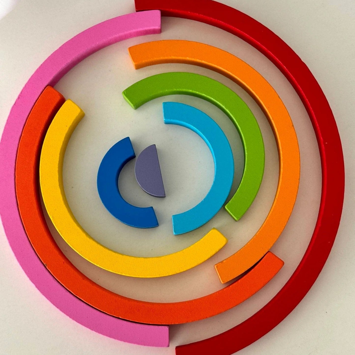 Wooden Rainbow Building Blocks