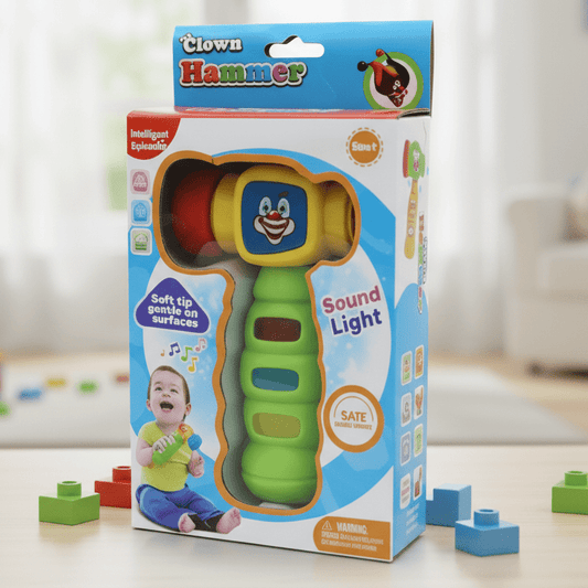 Clown Hammer Light Up Toy Game - Toynix