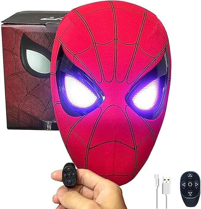 Realistic Spiderman Mask With Moving Eyes - Toynix