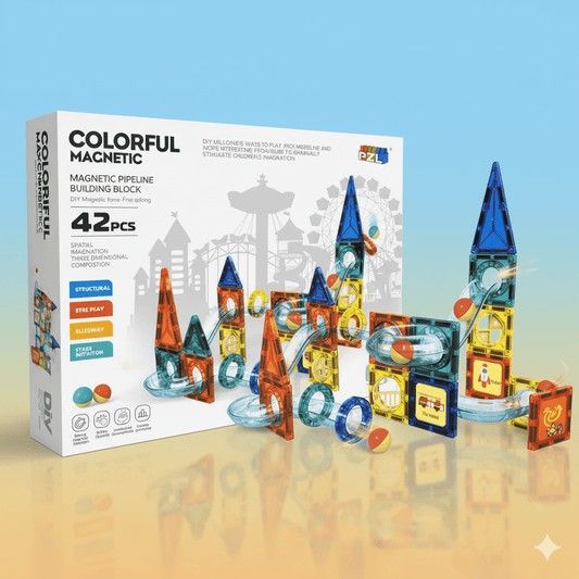 Tiles Magnetic Building Blocks for Kids - Toynix