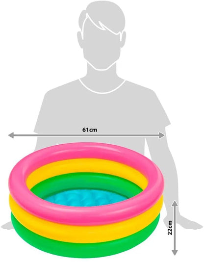 24"X8.5" SUNSET GLOW BABY POOL - Toynix