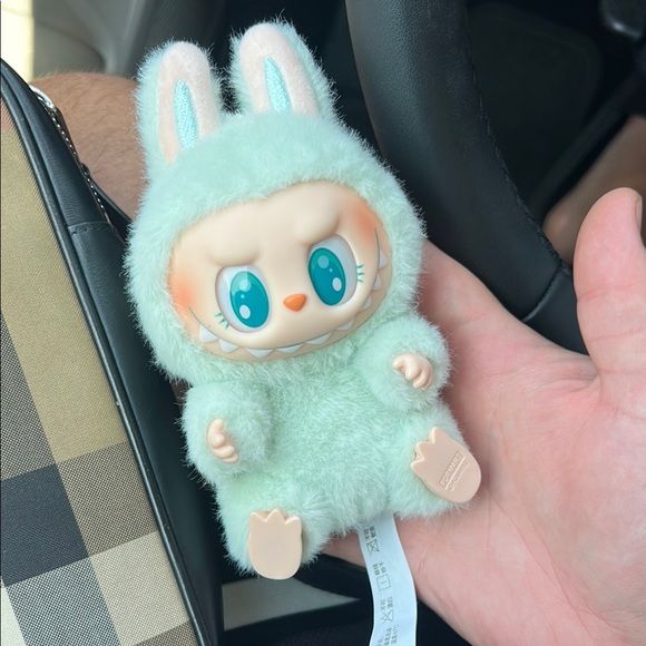 Labubu Have A Seat Monster Plush Keychain - 1 PC (Green) - Toynix