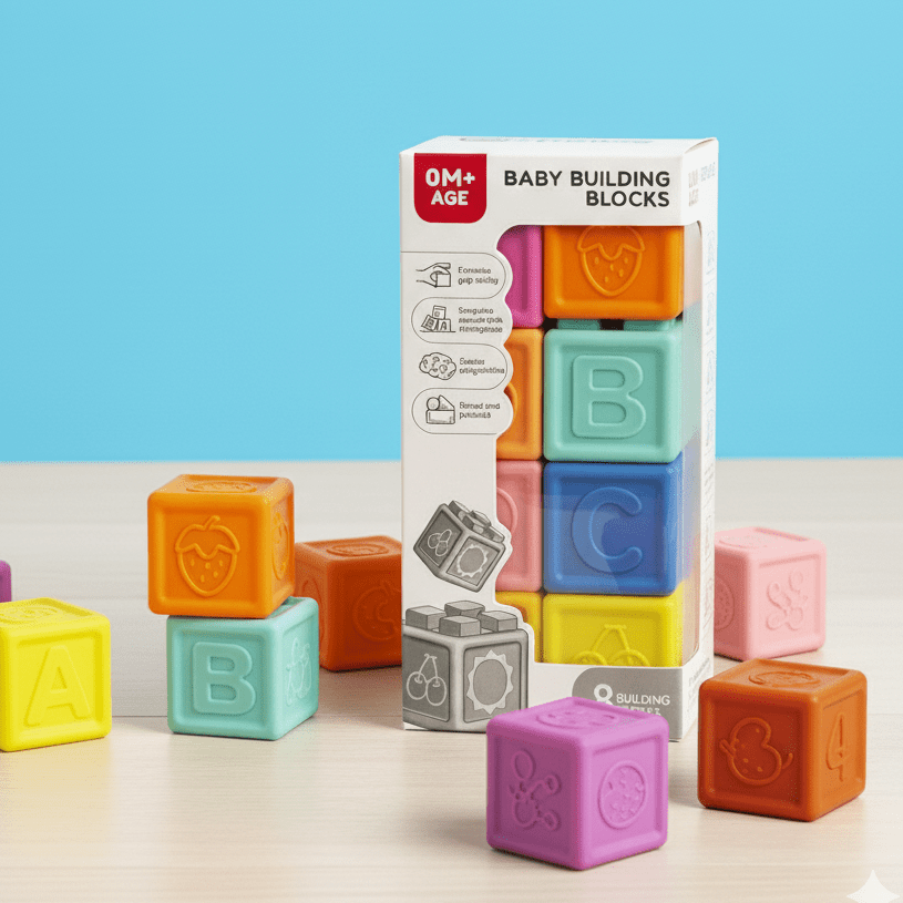 Soft Building Blocks Numbers and Shapes For Kids - Toynix
