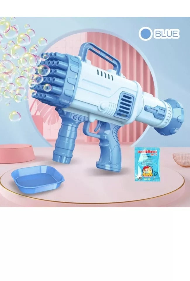 32 Hole Blue Bubble Gun Toynix