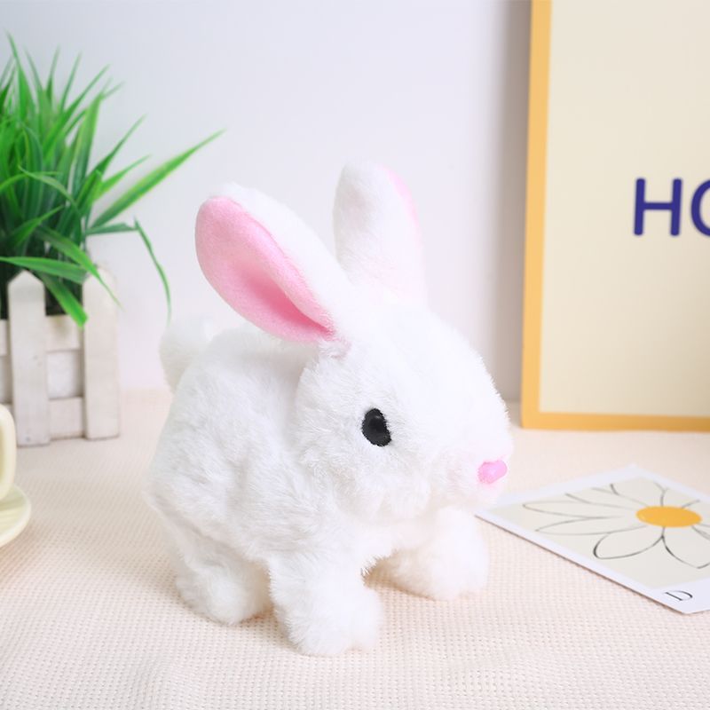 Plush Rabbit Toy with Sound and Motion for Kids (Random Colors) - Toynix