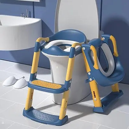 3 In 1 Toilet Seat Toilet Trainer With Ladder (random color) Toynix