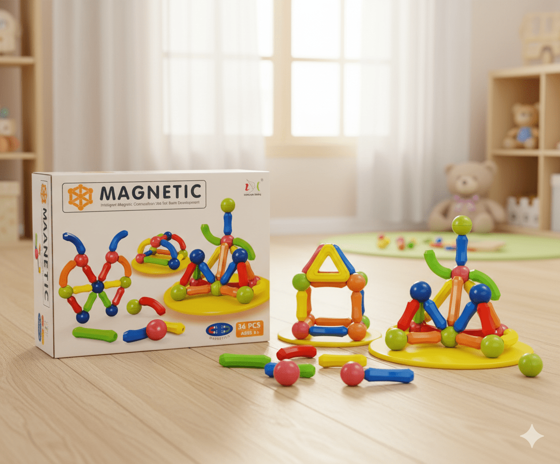 Magnetic Building Blocks Educational Toy - Toynix