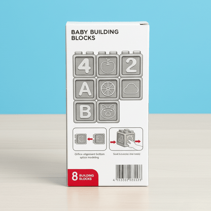 Soft Building Blocks Numbers and Shapes For Kids - Toynix