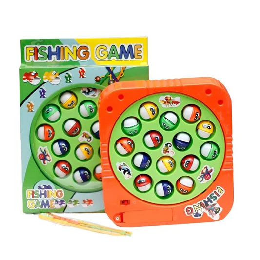 Battery - Operated Rotating Fishing Game Toy for Kids & Toddlers – 15 Fish - Toynix