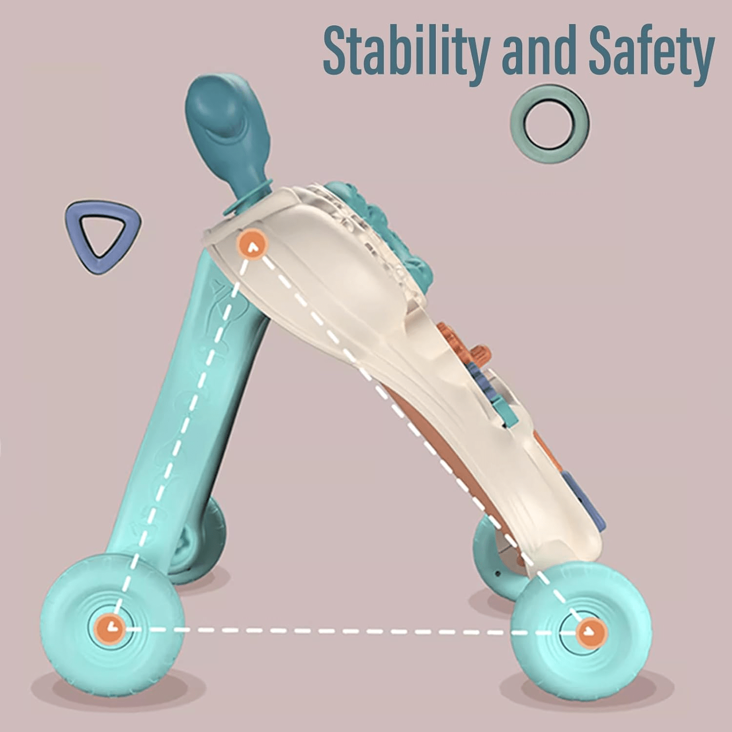 Baby Push Walker with Wheels - Toynix
