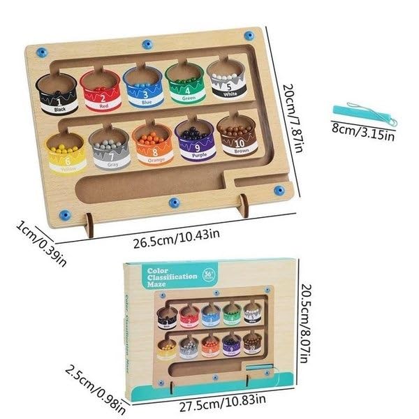 Wooden Color Classification Maze Toynix