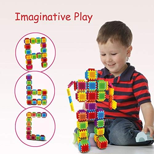 Kids Play Blocks, Creative Building Blocks - 120 Pcs - Toynix