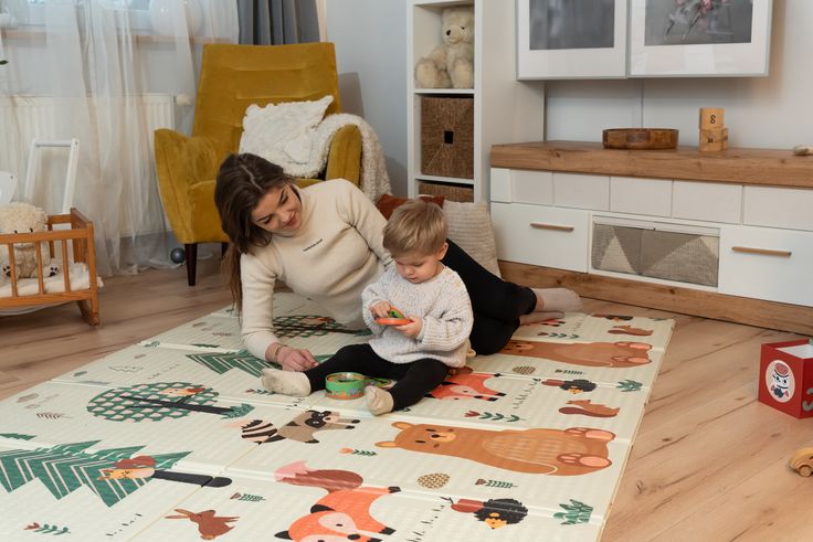 Large Reversible Baby Crawling Foam Play Mat - Toynix