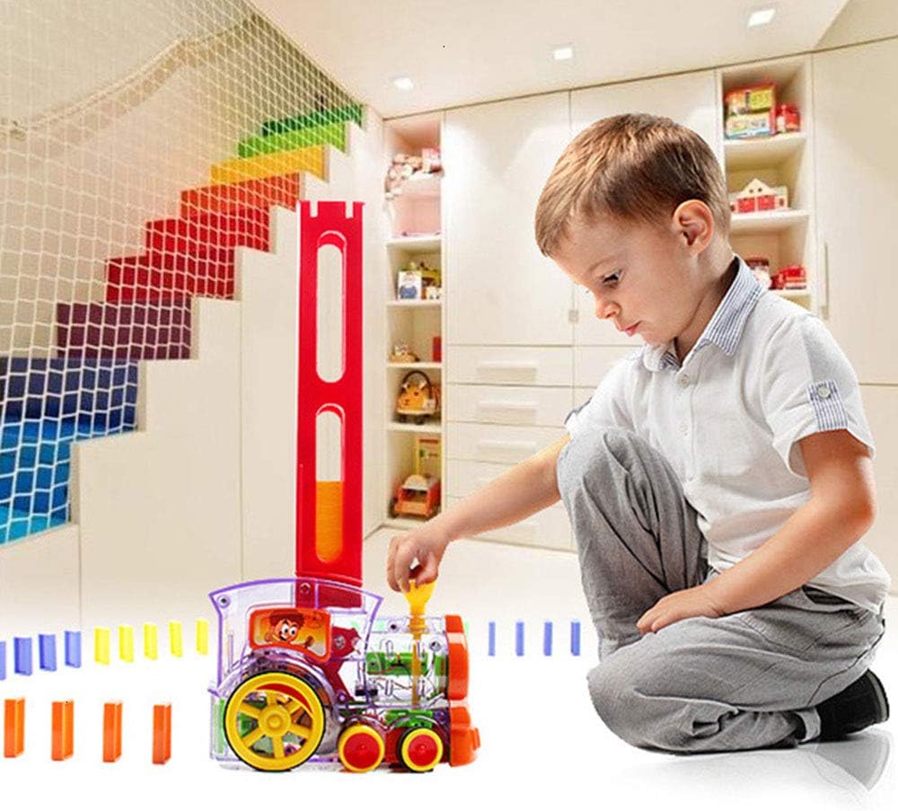 Automatic Domino Brick Laying Toy Train (60 pcs) - Toynix