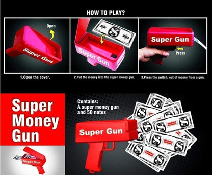 Money Gun Paper Spary Machine Toy - Toynix