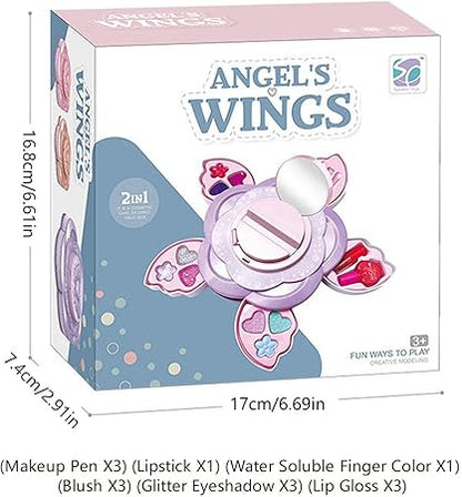 Angel Wings Cosmetics Makeup Toy Set For Kids - Toynix