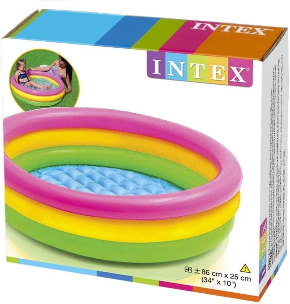 34X10IN SUNSET GLOW BABY POOL (58924) - Deliverrpk