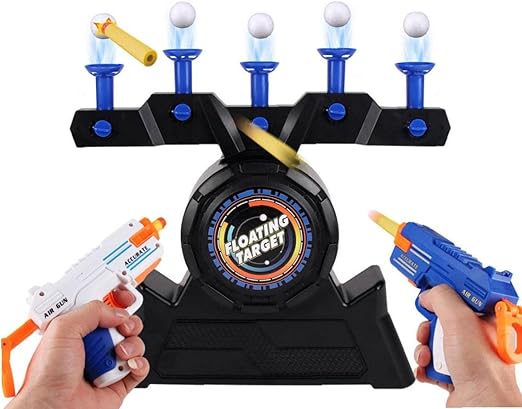 Floating Ball Target Shooting Soft Bullet Gun Toy For 2 Players - Toynix