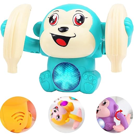 Rolling Banana Monkey Toys with Voice/Touch Sensor ON Dancing Monkey Toy Toynix