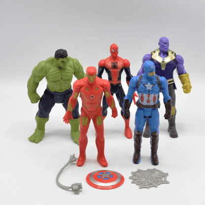 Avengers Endgame Super Hero Action Figure Toy for Kids (Pack of 5) - Toynix