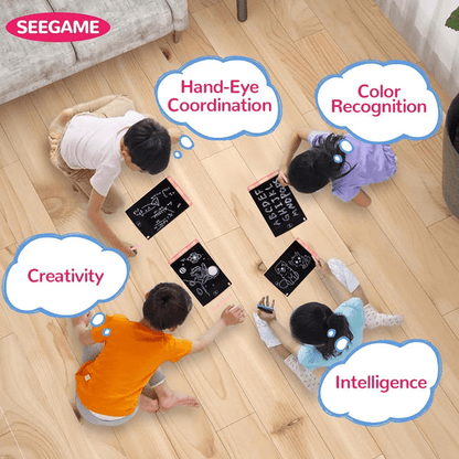 4.5 Inch LCD Multicolor Screen Writing Tablet Erasable Writing Board - Toynix