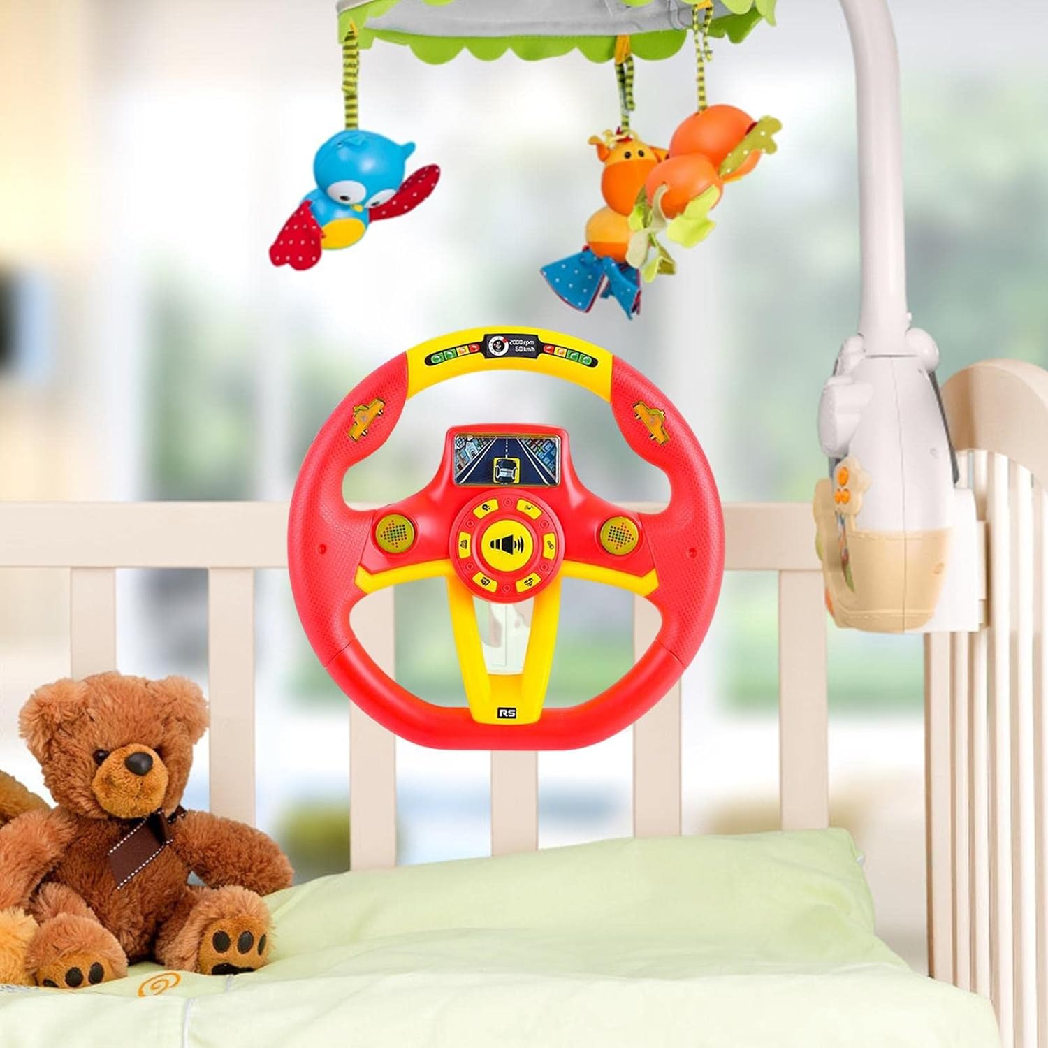 Simulated Steering Wheel Pretend Play Driving Toy - Toynix