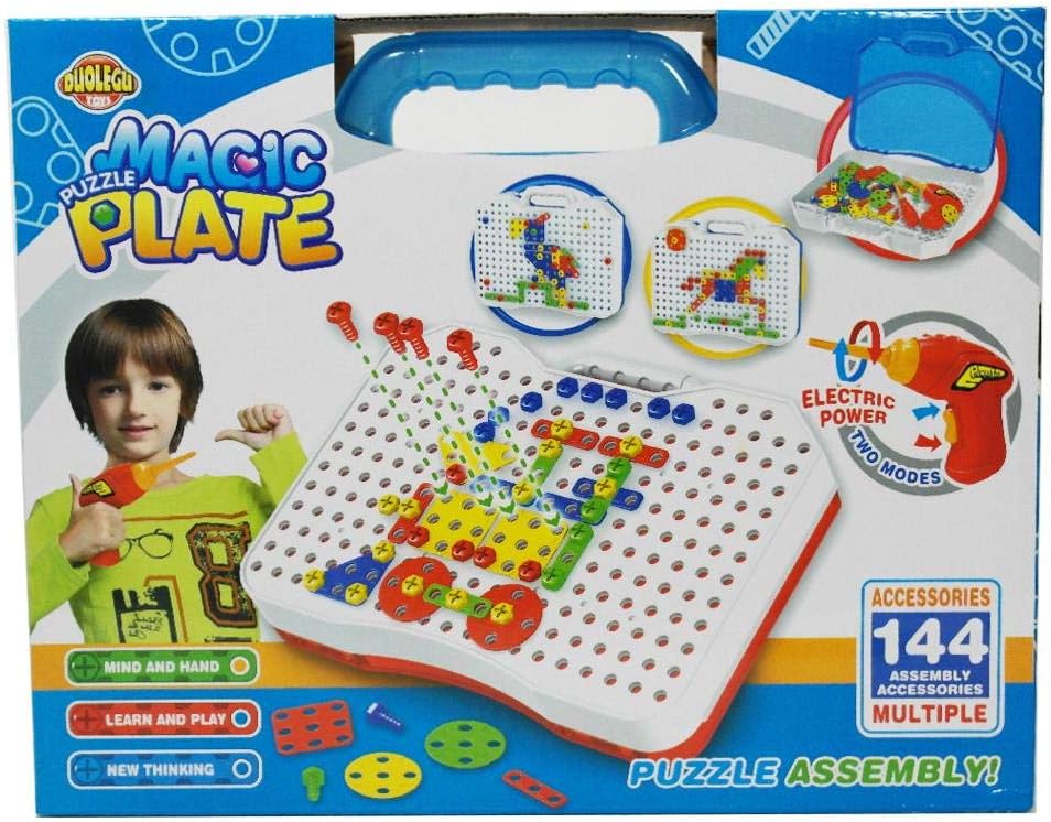 Puzzle Magic Plate Bag DIY Education toy for kids Toynix