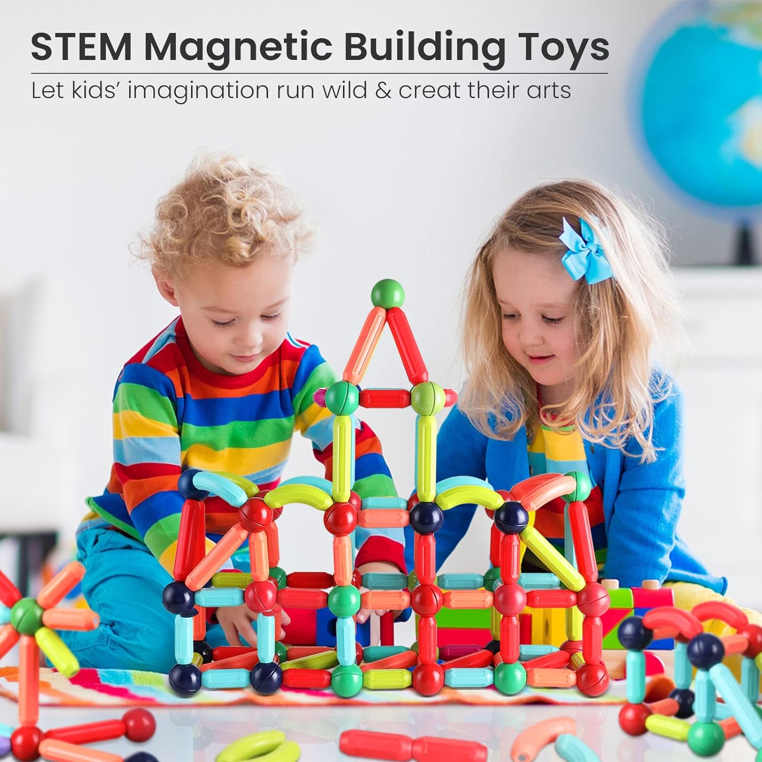 Magnetic Building Blocks Educational Toy - Toynix