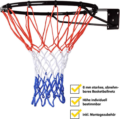 Basketball Net With Ring - Black - Toynix